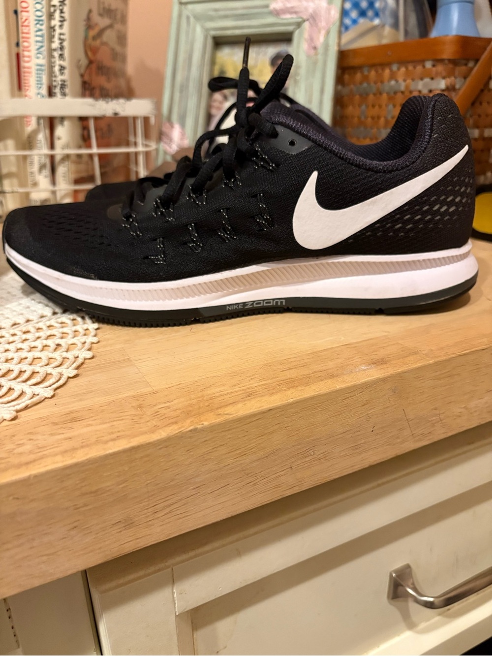 Nike Black and White Women’s Athletic Running Shoe